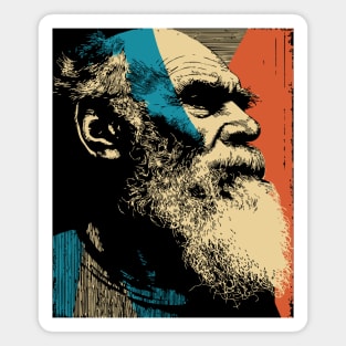 Leo Tolstoy Russian Author Portrait | Classic Literature Gift Magnet
